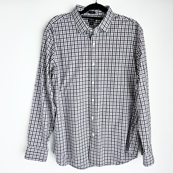 J Crew Lot Of 4 Button Down Long Sleeve Shirts Mens XL Slim & Classic Checkered - Picture 2 of 13